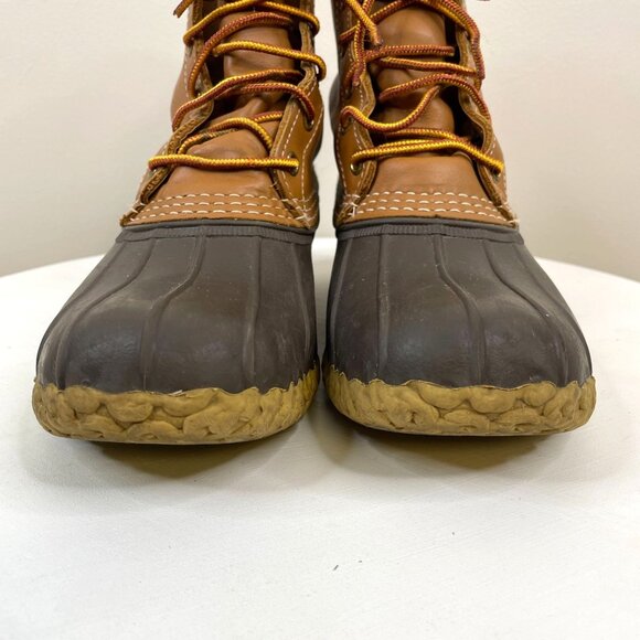 LL Bean Maine Hunting Shoe Duck Boots Women 10 10.5 Cabincore Preppy Outdoor - Picture 2 of 13